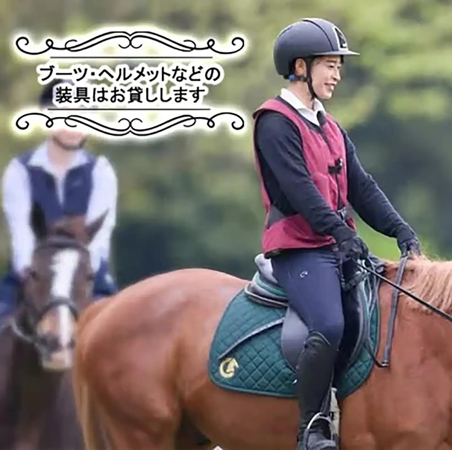 乗馬クラブクレイン茨城 45分しっかり 乗馬体験チケット