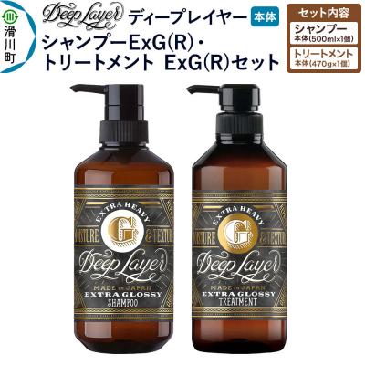 ふるさと納税 滑川町 ディープレイヤー ExG シャンプー500mL トリートメント470g|19_sss-400101