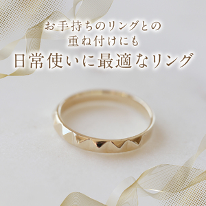 K10YG 地金リング　S-5721　リング 指輪 アクセサリー 日常使い 重ね付け ハイジュエリー ジュエリー 山梨 富士吉田