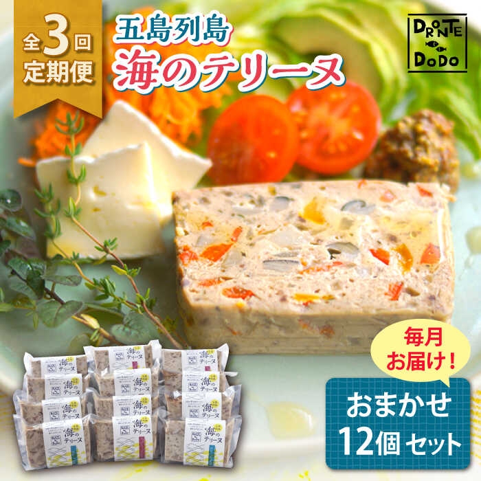 【ふるさと納税】【全3回定期便】【その時の旬をテリーヌで】五島列島 海のテリーヌ おまかせ12個セット【DRONTE=DODO】[RBY007]