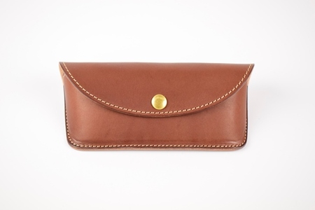 【minca】栃木レザーのメガネケース 本革 /Glasses case 01/チョコ　525【ファッション 人気 おすすめ 】