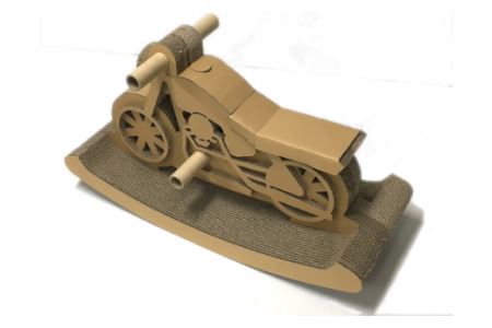 r05-E3007 「バイク木馬」段ボール ダンボール 遊具 組立て おもちゃ ギフト プレゼント 運動 工作 遊び