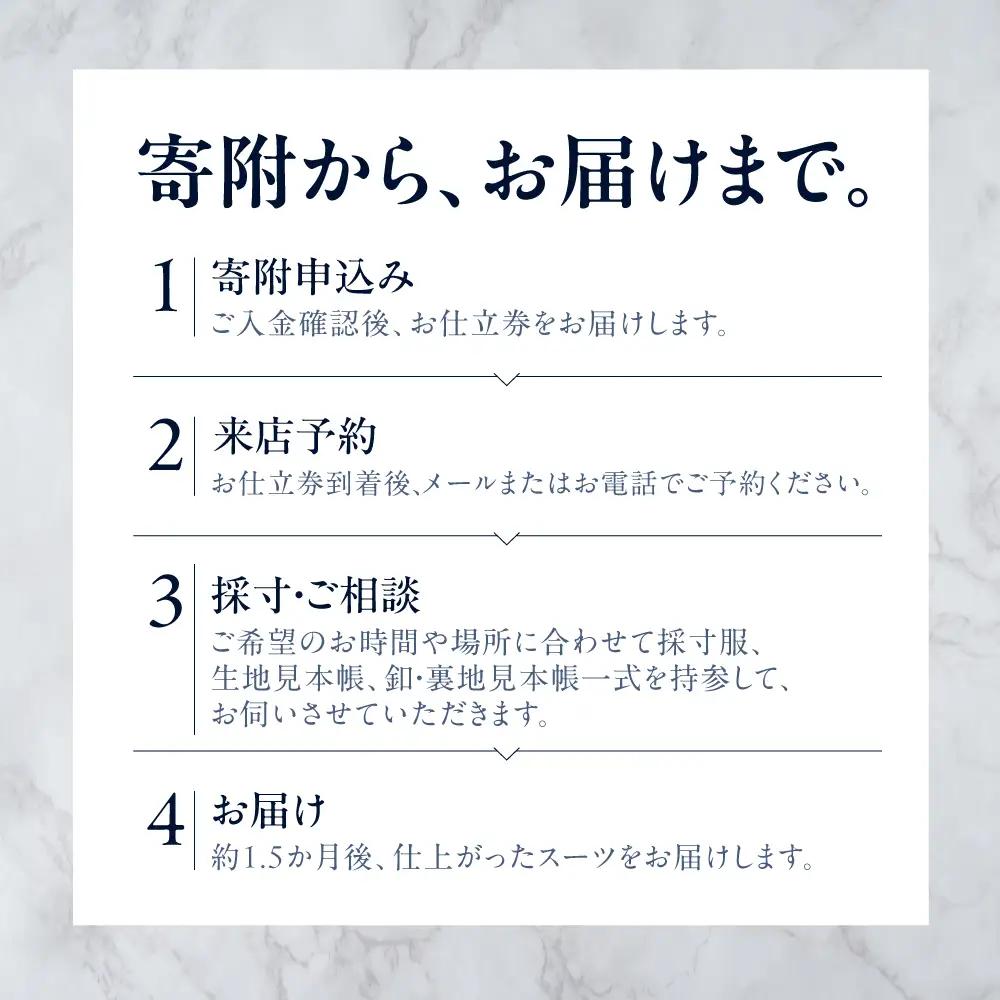 オーダースーツ 6着 仕立券 高級服地使用（出張オーダーサービス）｜スーツ