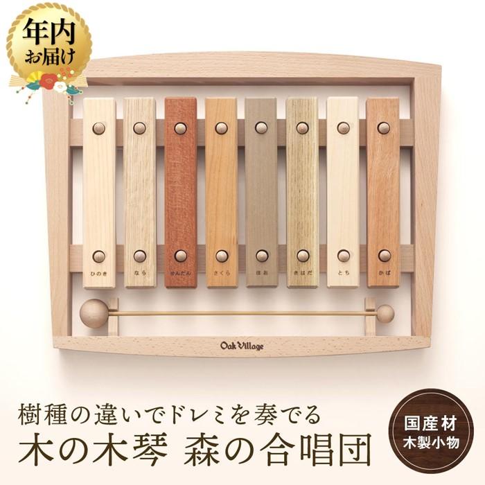 【ふるさと納税】【年内配送が選べる】木の木琴 森の合唱団 [国産材・木製小物］| 発送時期が選べる 年内発送 ギフトラッピング対応 インテリア 雑貨 かわいい おしゃれ おもちゃ 楽器 音楽 高山【オークヴィレッジ】AH006VP