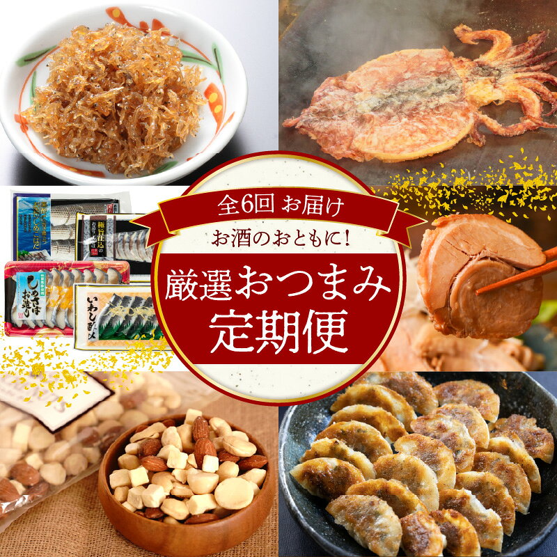 【ふるさと納税】碧南市がチョイスした厳選定期便！ 【全6回】お酒のおともに！厳選 おつまみの定期便 チャーシュー いかの姿焼き 酢〆 チーズ 無塩 ミックスナッツ 佃煮 山椒ちりめん 味噌ぎょうざ お取り寄せグルメ 送料無料