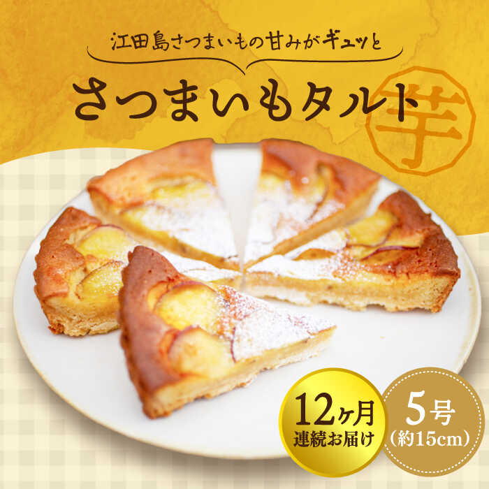 【ふるさと納税】【全12回定期便】さつまいも 芋 てくてくのさつまいもたると ホール5号 芋 お菓子 人気スイーツ 美味しい 和菓子 ギフト プレゼント 江田島市/峰商事合同会社[XAD069] さつまいも 芋 サツマイモ やきいも スイーツ お菓子