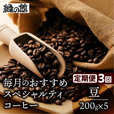 ふるさと納税 下呂市 【毎月 定期便 全3回】おすすめスペシャルティコーヒー 200g×4種+ブレンド 【17-C】