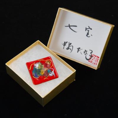 ふるさと納税 太田市 【七宝工芸家　中島たか子】七宝焼ブローチ　夢の中　 1点もの |  | 02