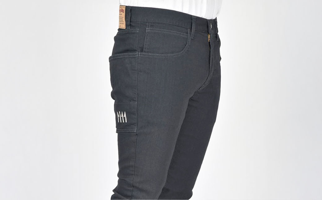 撥水ストレッチデニム釣り・アウトドアブラックジーンズ BW-104VMBB