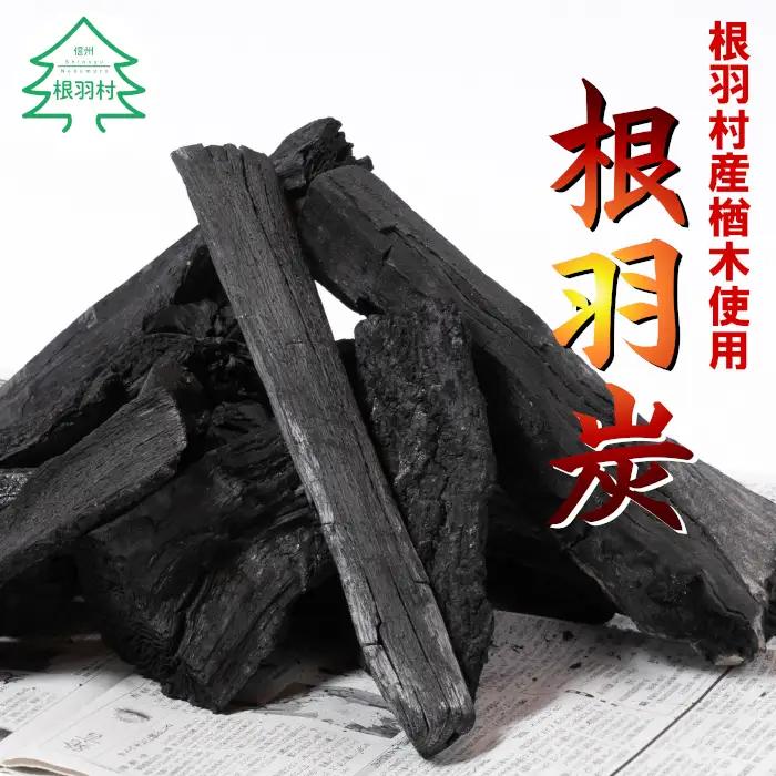 パワフルな火力と火持ちの良さ　南信州根羽産 こだわりの炭 3kg×1袋