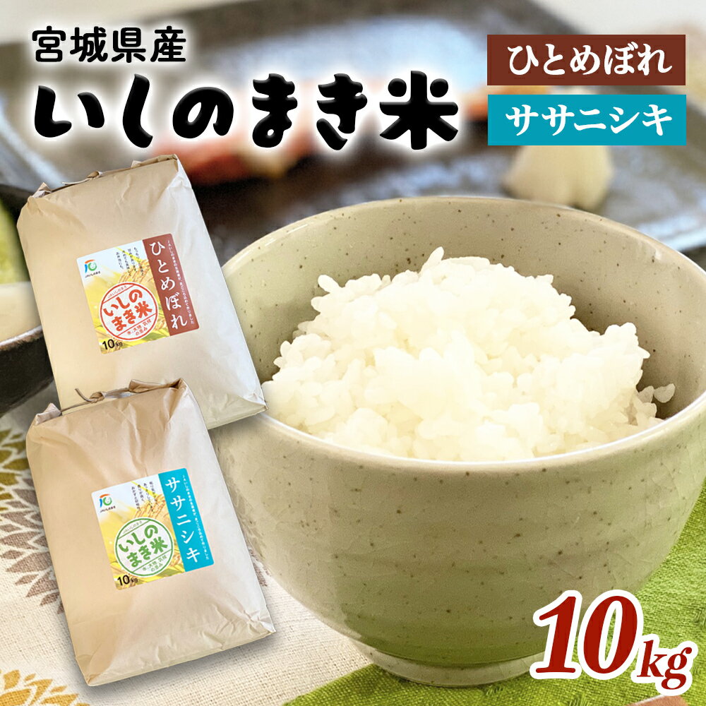 【ふるさと納税】《 品種が選べる 》 宮城県産 令和7年産 ササニシキ / ひとめぼれ 精米 10kg 石巻市 いしのまき米 米 お米 ご飯 白米 主食 ごはん コメ ライス 米10キロ JA 農協 14日以内