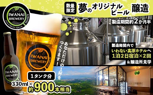 
【5組限定】あなただけの1杯をつくります！夢のオリジナルビール醸造 北海道岩内町 F21H-567
