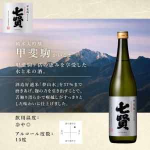 七賢　純米大吟醸　大中屋720ml・甲斐駒720mlセット
