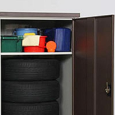 ふるさと納税 三条市 倉庫 物置 便利 扉式タイヤ収納庫 132cm  [グリーンライフ]【078P004】 |  | 02