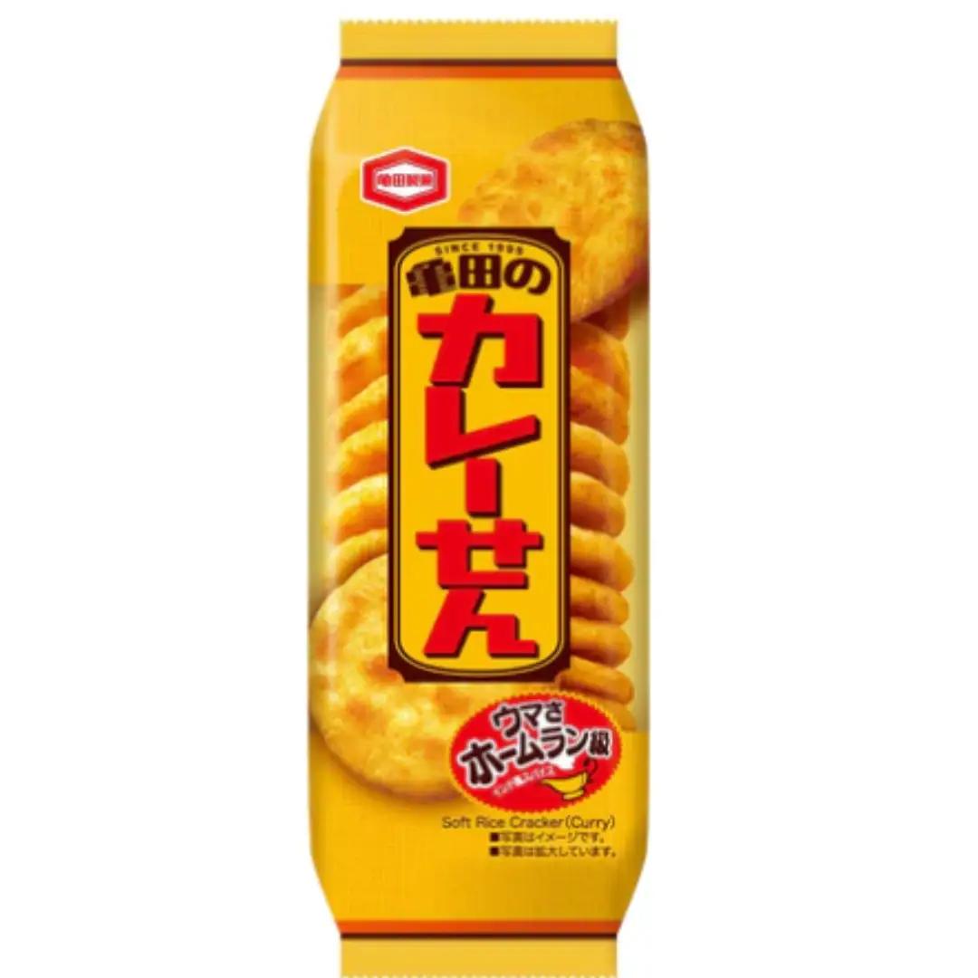 亀田製菓  亀田のカレーせん 15枚 12袋 お菓子 菓子 せんべい スパイシー つまみ おつまみ 晩酌 人気のため単品で登場 2A03010