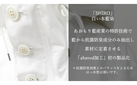SANYOSEWING×あおもり藍「本藍染スノーパーカー」SHIROダウンライナー付き　【02402-0249】