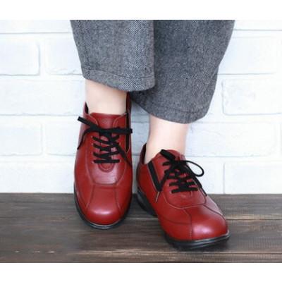 ふるさと納税 大和郡山市 【FookaL】23.5cm フッカル3Eクッション&amp;軽量レディースシューズ　851　レッド