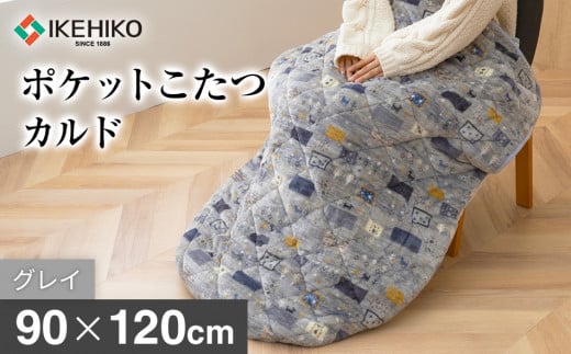 イケヒコオリジナルポケットこたつカルド90×120cmグレイ おすすめ 福岡県 大木町 AA378