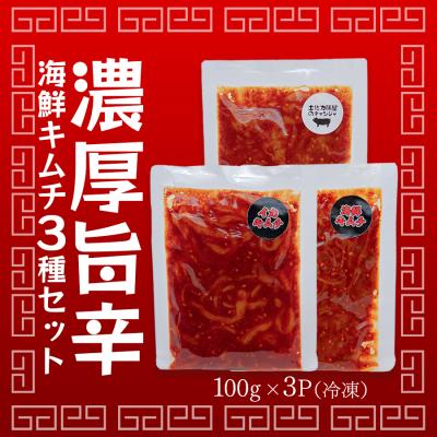 ふるさと納税 大月町 濃厚旨辛 海鮮キムチ イカキムチ タラチャンジャ 3種セット 各100g ご飯のお供 お酒の肴 晩酌 |  | 03