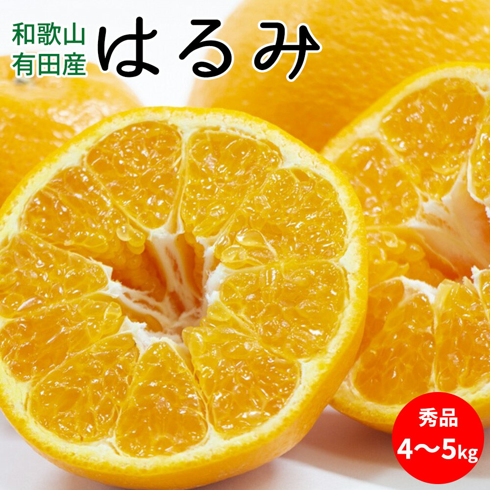 【ふるさと納税】【2026年先行予約】はるみ 秀品 約4～5kg 和歌山県有田産【ハルミ 春見 ミカン 蜜柑 柑橘 和歌山 有田】