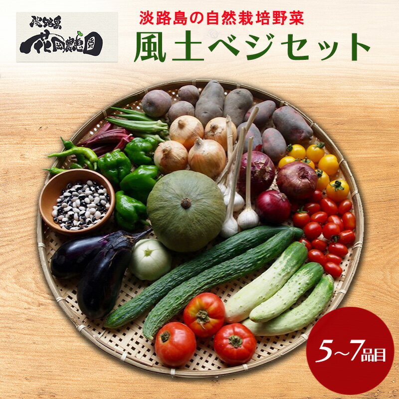 【ふるさと納税】淡路島の自然栽培野菜 風土ベジセット 5～7品目 兵庫県 洲本市 淡路島