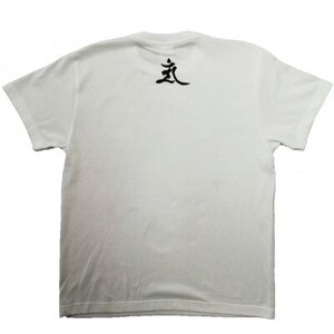 手描きTシャツ 仏画 文殊菩薩 白 (半袖 Mサイズ)【1615173】