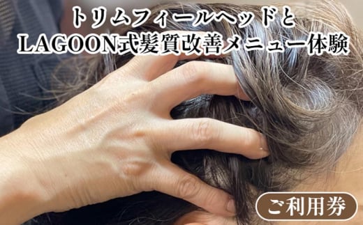 ヘッドスパ・トリムフィールヘッド と LAGOON式 髪質改善メニュー 《体験 ご利用券 美容 サロン 美容室 ヘアケア トレーニング ケア 美容体験 チケット》