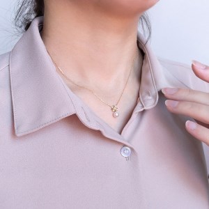 ジュエリーの街【山梨甲府】よりお届けする　アコヤ真珠ダイヤモンドネックレス　Ｎ31　K037808-H
