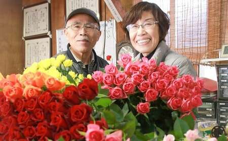 生産農家直送！大輪のバラ花束　25本セット_AL05 ※沖縄・離島への配送不可