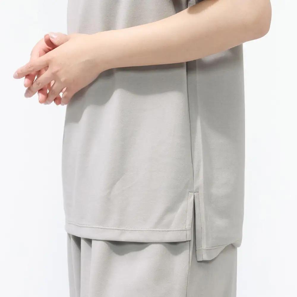 リカバリーウェア/レディス半袖Tシャツ/Lサイズ/セピア