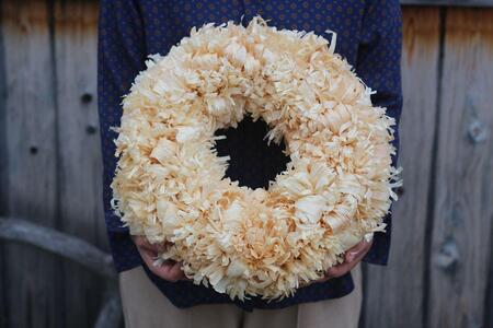 多可ひのきのリース 大【完成品】[1290]