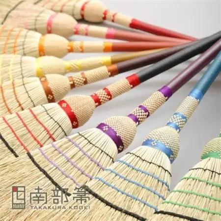 南部箒　小箒　漆柄(柄の色はお任せ)【1551500】
