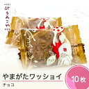 【ふるさと納税】 お菓子 スイーツ 和菓子 やまがたワッショイ チョコ 10枚入 クッキー 送料無料 us-swywc10