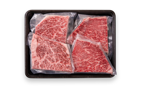 【宮崎牛】モモステーキ4枚　合計400g　4等級以上　国産牛肉＜1.1-33＞Y