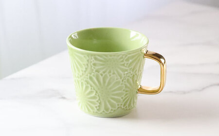 【波佐見焼】マリーゴールドマグカップ＋Gold カップ＆ソーサー  ピスタチオ 計2点 食器 皿【翔芳窯】[FE256]