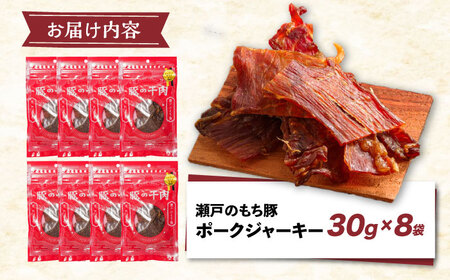 瀬戸内育ち “極上”の豚肉「瀬戸のもち豚」ポークジャーキー ジャーキー おつまみ 肴 豚肉 肉 広島県 福山市 F24L-072