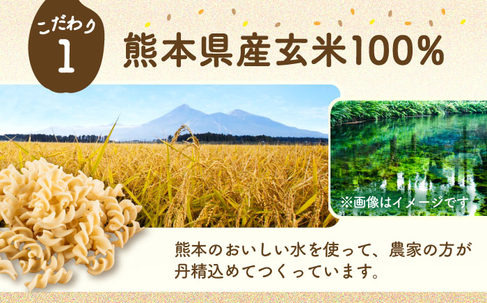 玄米パスタ フジッリ20袋セット / 玄米 パスタ 特産品 熊本【株式会社熊本玄米研究所】 [BHAF043]