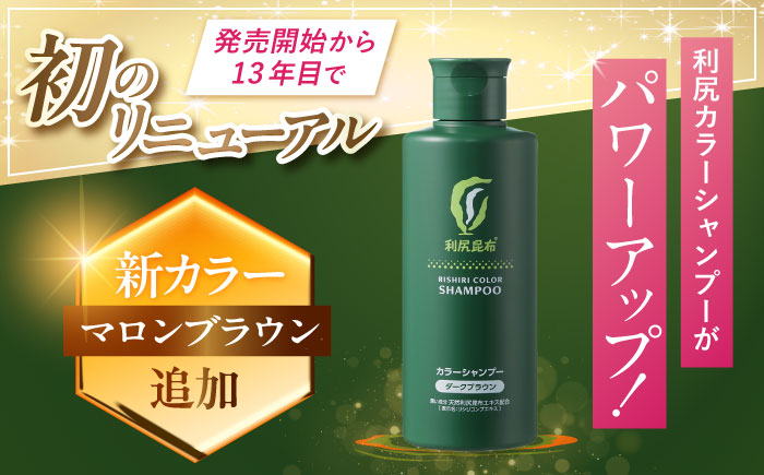 【全4回（3ヶ月に1回）定期便】【色が選べる！2本セット】利尻カラーシャンプー＋利尻ヘアカラートリートメント 糸島市 / 株式会社ピュール [AZA043] 白髪染め シャンプー トリートメント ヘア
