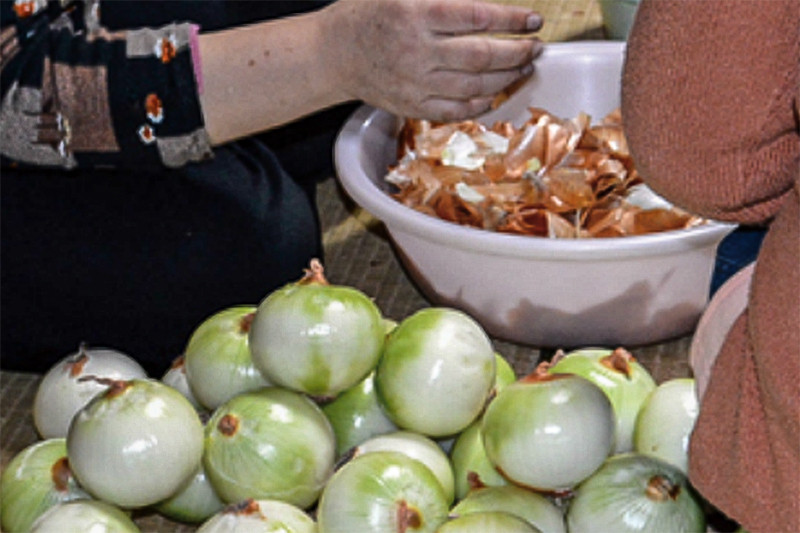 【悠工房】自然素材 手染め 栗染め たまねぎ染め 2色 綿ストール マスタード ブラウン 2枚1組 手作り ハンドメイド 贈り物 贈答 福祉 就労支援施設製造 SDGs ギフト プレゼント