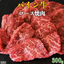 【ふるさと納税】＜パイン牛ロース焼肉　300g＞※入金確認後、翌月末迄に順次出荷します。 宮崎県産黒毛和牛 牛肉 ブランド牛 株式会社ユウエス 宮崎県 特産品 高鍋町 【冷凍】