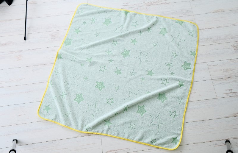 【高島屋選定品】泉州タオル おくるみ２枚（ブルー＆グリーン）【タオル 国産 シンプル 日用品 ベビー】 TTT0002