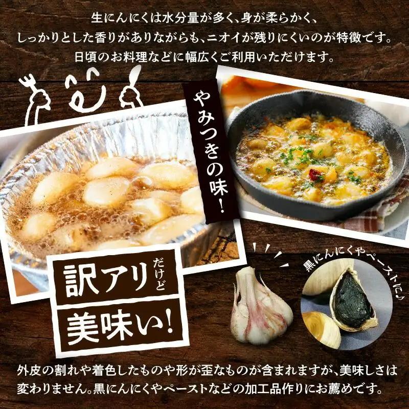 加工用 訳あり 生にんにく 約4kg【2026-5月上旬～2026-6月上旬配送】| にんにく