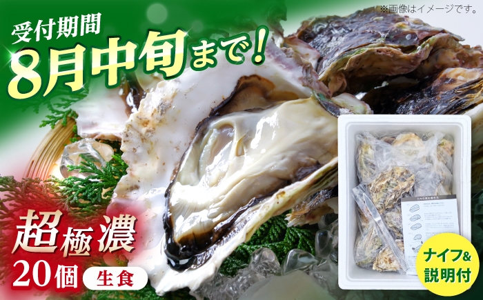 
                  【超極濃】長崎県 五島列島産 生食用 岩牡蠣 20個入 2kg以上【マルオト】 [RCS003]
                
