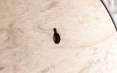 NOSミラー　サークルS　ナチュラルレザー製 【MS136(ダークブラウン)】【鏡 姿見 レザー 革 ファニチャー 家具 人気 おすすめ 広島県 福山市】