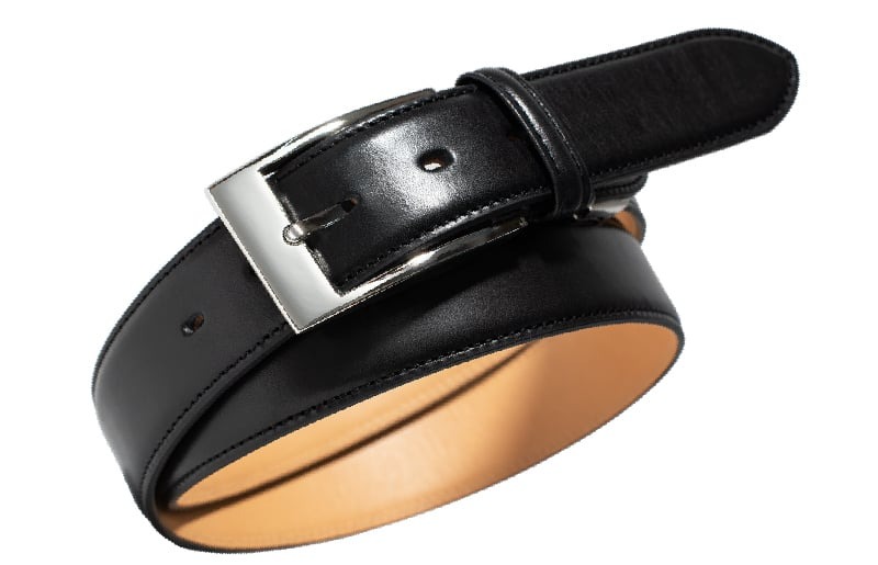 G2824 【スピード発送】本革ビジネスベルト35mm幅 ブラック【革ベルト ベルト レザー ビジネス スーツ メンズ 仕事 ファッション 小物 日用品 雑貨】