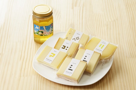 ＼＼北海道産 チーズ 高評価 ／／　鶴居村 鶴居はちみつ+ナチュラルチーズ鶴居　6個セット（詰め合わせ 人気 チーズセット ナチュラルチーズ スライス セミハード ワインに合う おつまみ おやつ つま