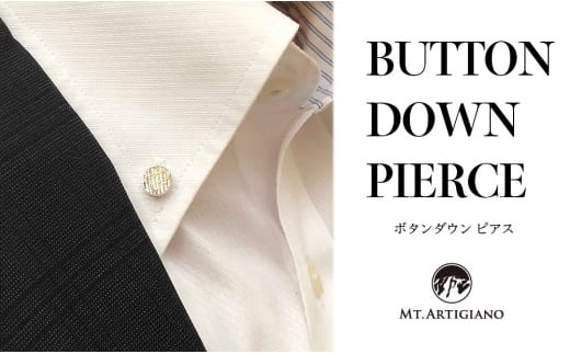 ボタンダウンピアス Punto C  点 白蝶貝 漆 蒔絵 ドレスピアス ピンブローチ タイタック アクセサリー ギフト 伝統工芸 工芸品 国産 日本製 うるしアート 復興 震災 コロナ 能登半島地震復興支援 北陸新幹線 F6P-0370