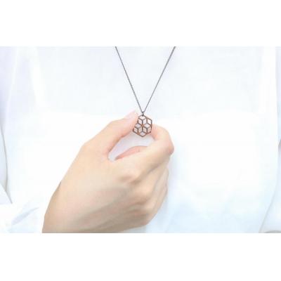 ふるさと納税 徳島市 幾何学模様の木のペンダント　P-CA【DR046】 |  | 02