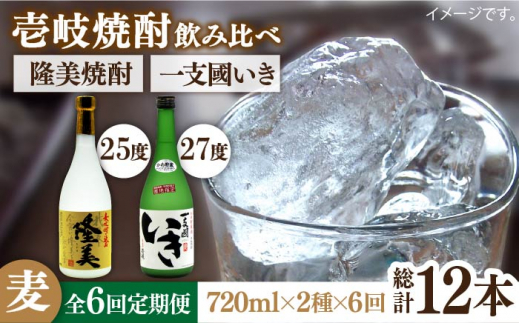 【全6回定期便】隆美焼酎・かめ貯蔵 いき 27度の2本入りセット [JDB199] 84000 84000円