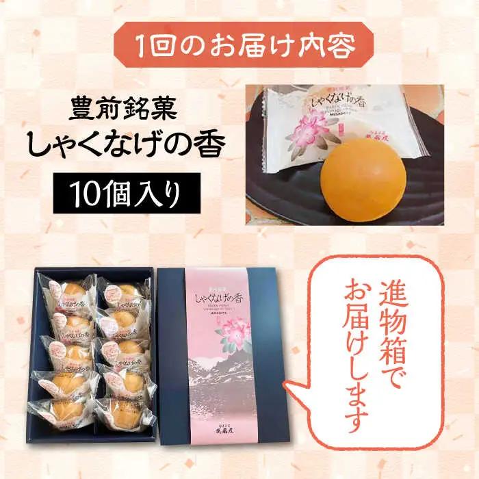 【全12回定期便】【進物箱】しゃくなげの香 10個入り[VBU022]ギフト 贈り物 和菓子